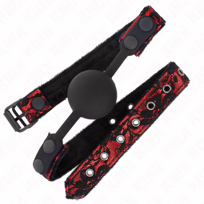 KINK - MORDAZA DE BOLA 4 CM DE SILICONA SCANDAL MODELO 1 65 x 2 CM - Imagen 2