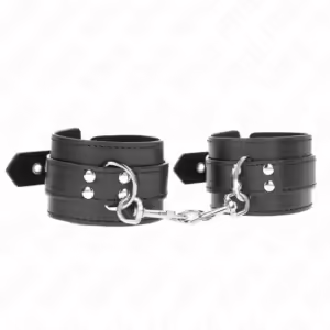 KINK - MUÑEQUERAS CON TACHUELAS NEGRO 35 X 6 CM