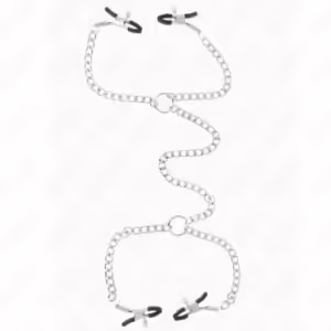 KINK - PINZAS PARA PEZONES DOBLE 32 CM CON CADENAS 14 CM