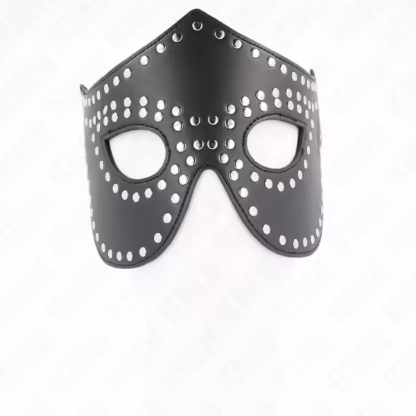 KINK - MÁSCARA DE POLIPIEL CON REMACHES MODELO 2 30 x 12 CM - Imagen 3