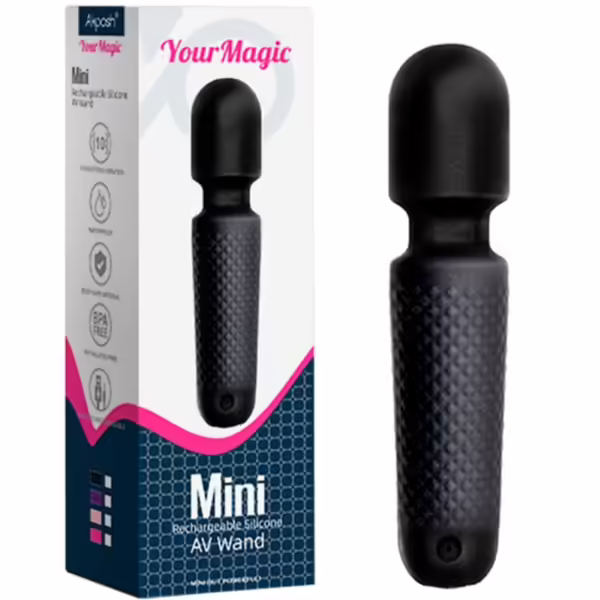 ARMONY - YOUR MAGIC MASAJEADOR & VIBRADOR RECARGABLE 10 VIBRACIONES SILICONA NEGRO - Imagen 5
