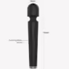 ARMONY - X POWER LARGE MASAJEADOR & VIBRADOR 7 VIBRACIONES NEGRO - Imagen 2