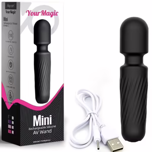 ARMONY - YOUR MAGIC MASAJEADOR & VIBRADOR RECARGABLE 10 VIBRACIONES NEGRO - Imagen 6
