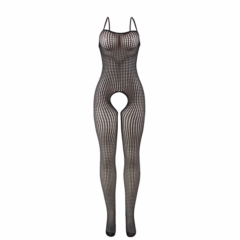 SUBBLIME - 951726 BODYSTOCKING CROTCHLESS DE REJILLA ELÁSTICO NEGRO TALLA ÚNICA - Imagen 4