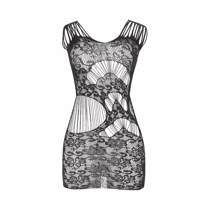 SUBBLIME - 951771 VESTIDO LARGO ESPALDA ABIERTA DE REJILLA NEGRO TALLA ÚNICA - Imagen 3