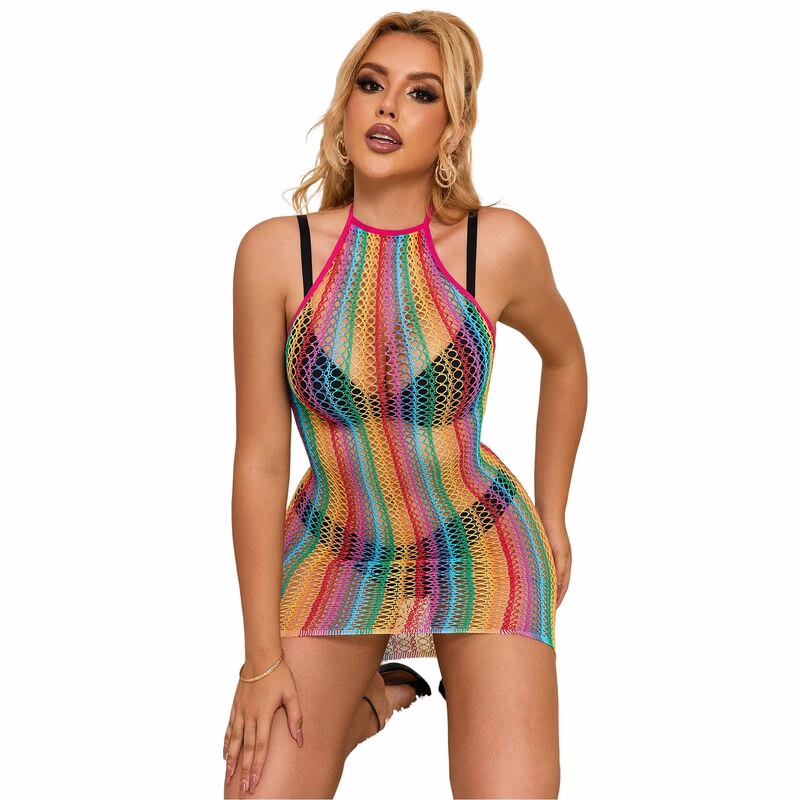 SUBBLIME - 952341 VESTIDO DE REJILLA ARCOIRIS TALLA ÚNICA - Imagen 3