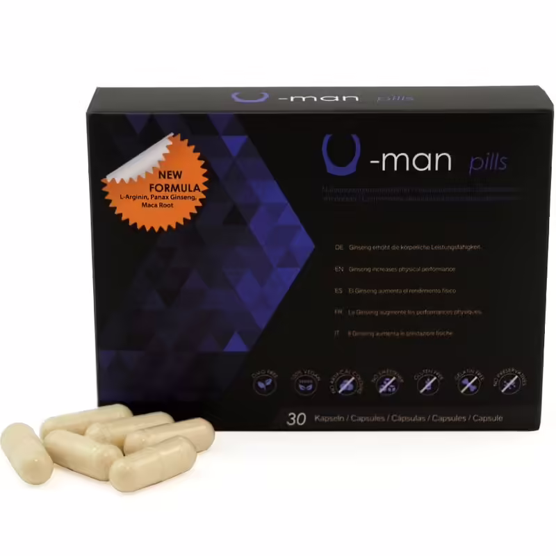U-Man Pills Complemento alimenticio para la virilidad masculina