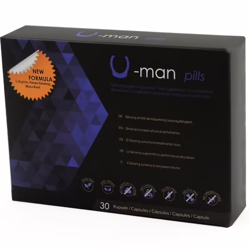 U-Man Pills Complemento alimenticio para la virilidad masculina - Imagen 2