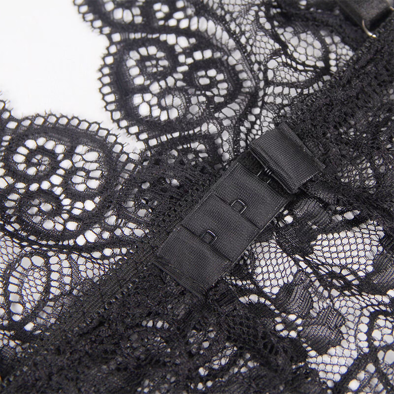 SUBBLIME - 953911 SET 3 PIEZAS ENCAJE Y SATEN NEGRO S/M - Imagen 9