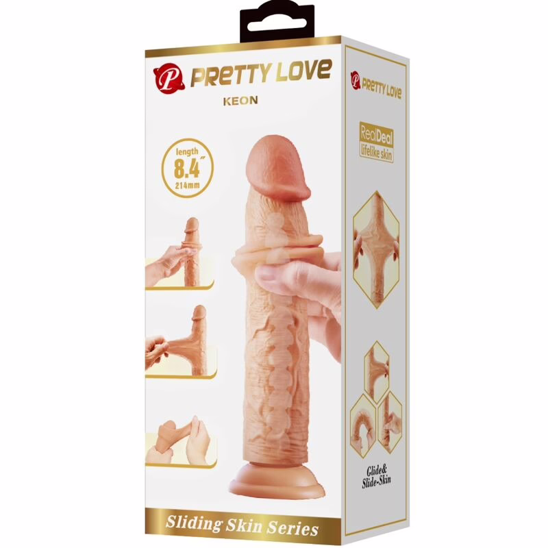 PRETTY LOVE - KEON DILDO REALÍSTICO 21 CM NATURAL - Imagen 7