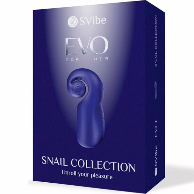 SNAIL VIBE - EVO FOR HIM MASTURBADOR MASCULINO SLIDE NROLL AZUL OSCURO - Imagen 5