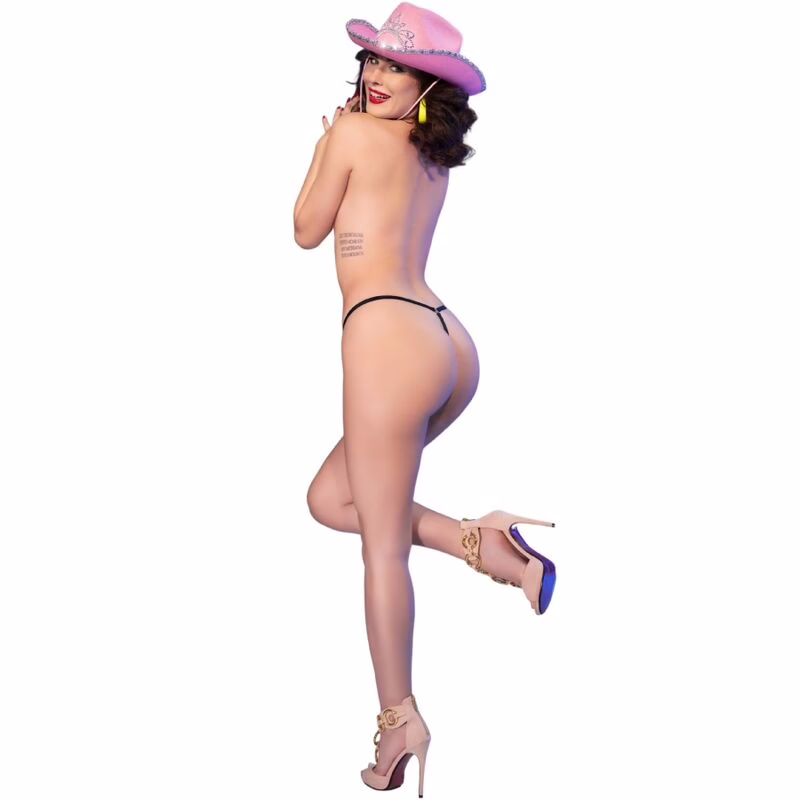 CHILIROSE - CR 4836 TANGA KISS ME NEGRO S/M - Imagen 6