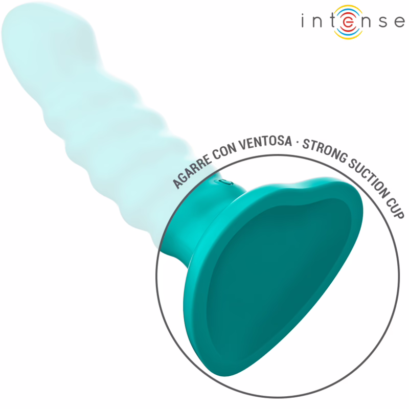 INTENSE - BUFFY VIBRADOR TALLA S DISEÑO EN ESPIRAL 10 VIBRACIONES AZUL CONTROL REMOTO - Imagen 6