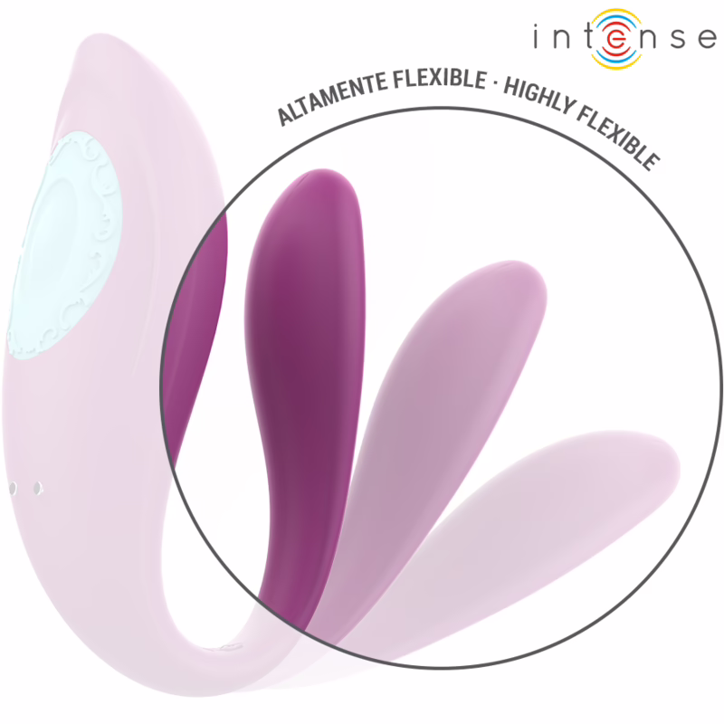 INTENSE - ANNIE ESTIMULADOR & VIBRADOR FORMA DE U MORADO CONTROL REMOTO - Imagen 5