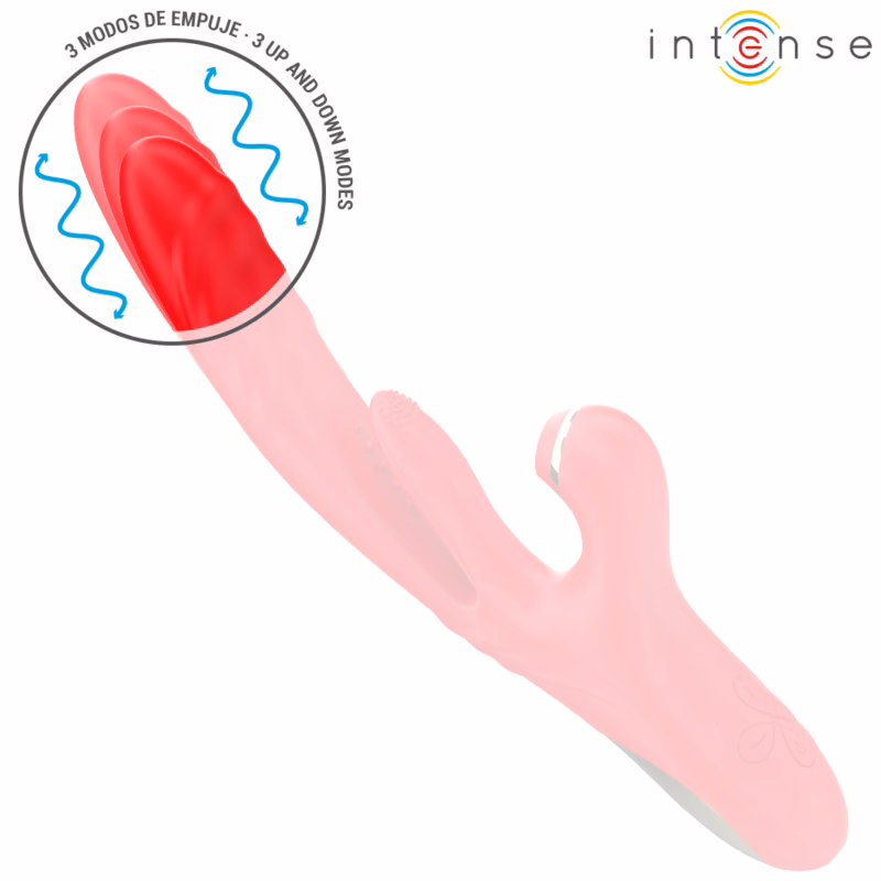 INTENSE - KAROL VIBRADOR MULTIFUNCIÓN EMPUJE & ESTIMULACIÓN & ONDAS ESTIMULADORAS ROJO - Imagen 3
