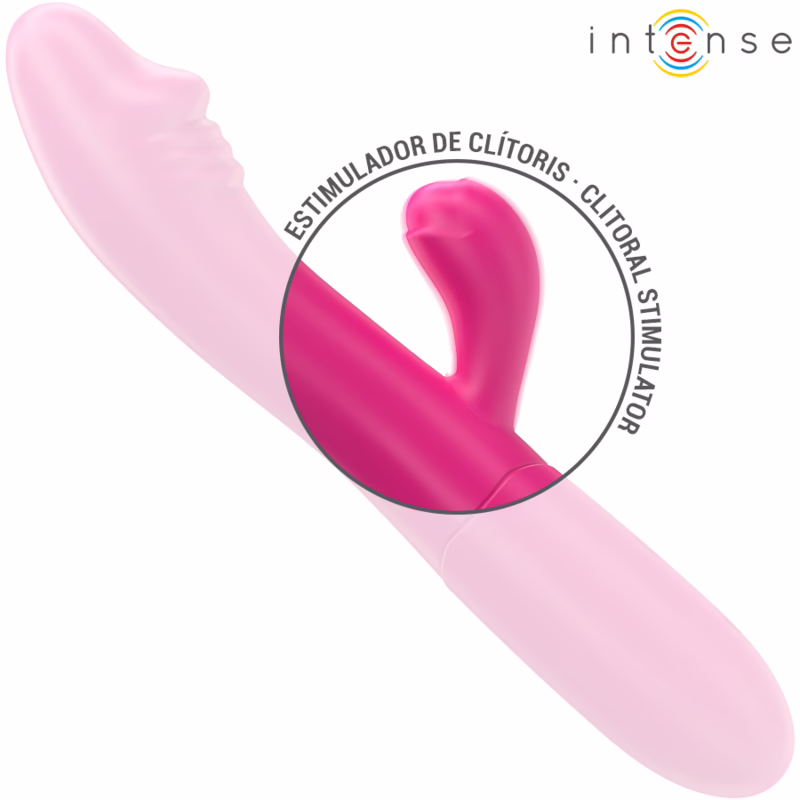 INTENSE - IVY VIBRADOR FLEXIBLE 10 VIBRACIONES CON LENGUA ESTIMULADORA ROSA - Imagen 4