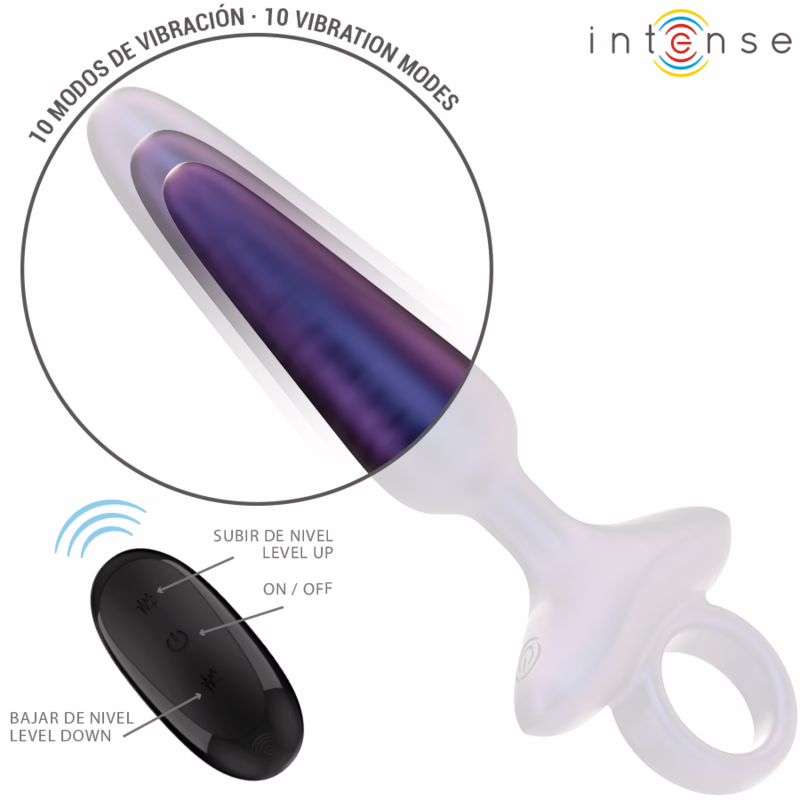 INTENSE - MARLON PLUG ANAL VIBRADOR MODELO 4 CONTROL REMOTO - Imagen 3