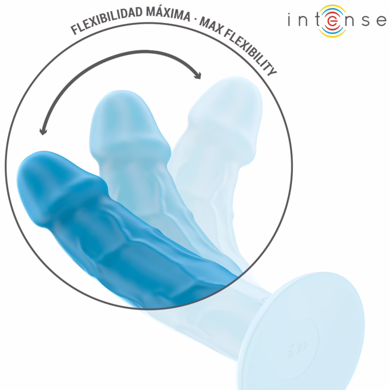 INTENSE - PHOEBE VIBRADOR REALÍSTICO 10 VIBRACIONES AZUL CONTROL REMOTO - Imagen 4