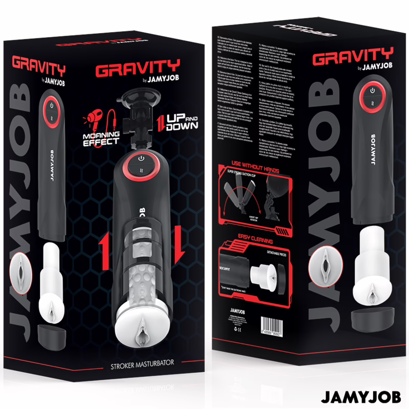 JAMYJOB - GRAVITY MASTURBADOR VAGINA AUTOMÁTICO 5 MODOS DE EMPUJE Y EFECTO SONIDO - Imagen 7