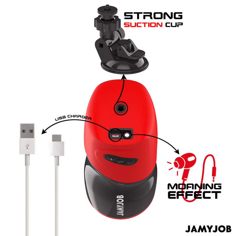 JAMYJOB - XPEED MASTURBADOR VAGINA AUTOMÁTICO 5 MODOS DE EMPUJE Y EFECTO SONIDO - Imagen 6