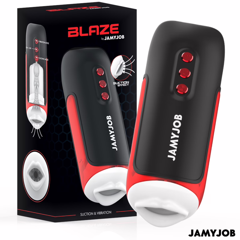 JAMYJOB - BLAZE MASTURBADOR BOCA AUTOMÁTICO 5 MODOS SUCCIONADOR Y VIBRACIÓN