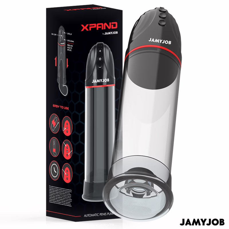 JAMYJOB - XPAND BOMBA AUTOMÁTICA 3 NIVELES DE SUCCIONADOR GRIS