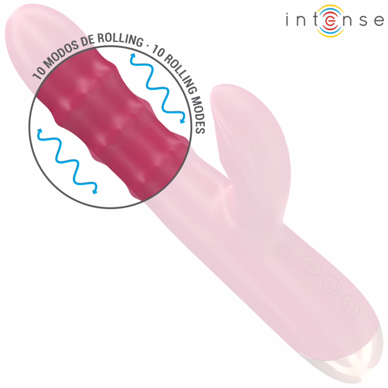 INTENSE - CHLOE VIBRADOR MULTIFUNCIÓN 3 EN 1 ROJO - Imagen 3