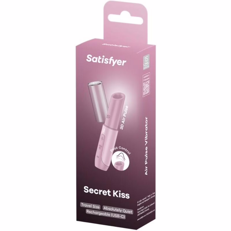 SATISFYER - SECRET KISS ESTIMULADOR CLÍTORIS POR ONDAS ROSA - Imagen 6