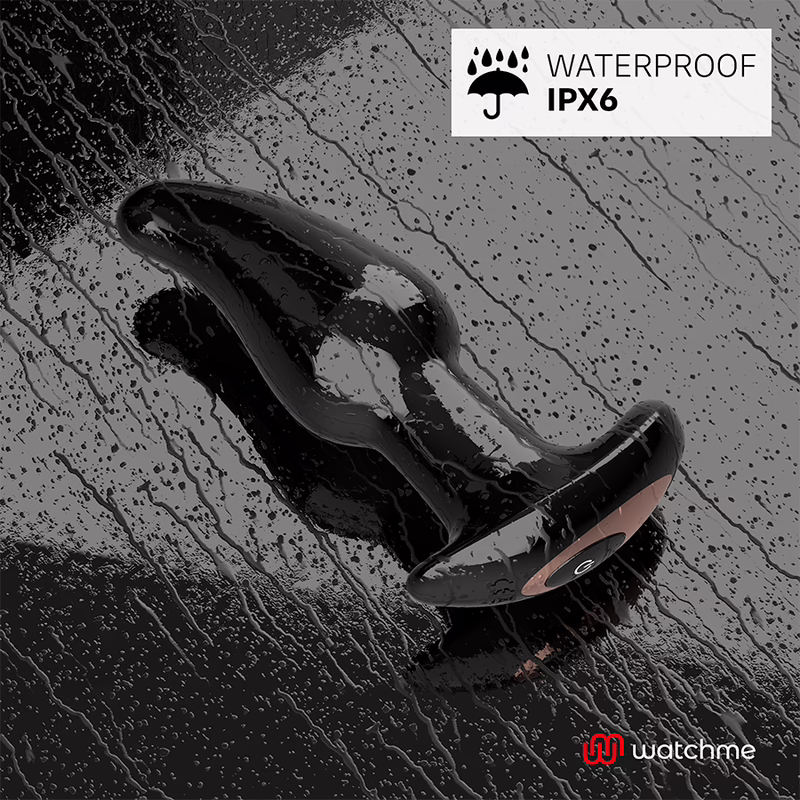 ANBIGUO - WATCHME CONTROL REMOTO PLUG ANAL VIBRADOR CON ROTACIÓN DE PERLAS AMADEUS - Imagen 5