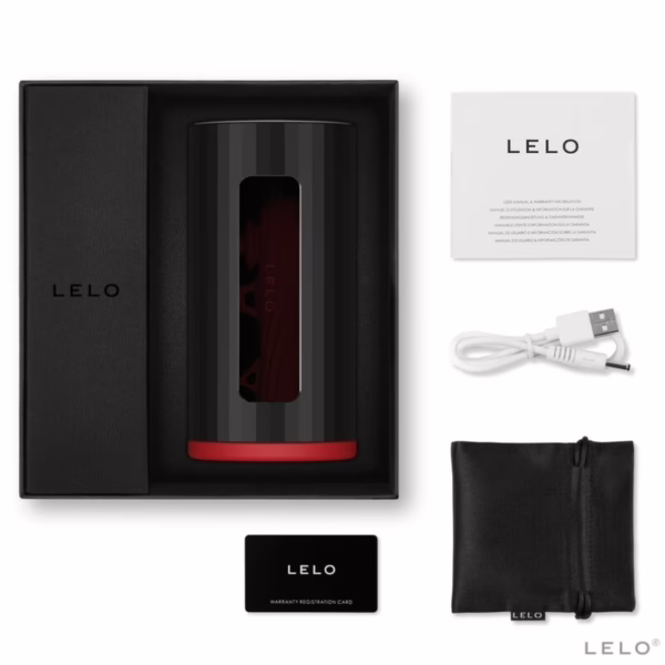 LELO - F1S V2 MASTURBADOR CON TECNOLOGIA SDK ROJO - NEGRO - Imagen 9