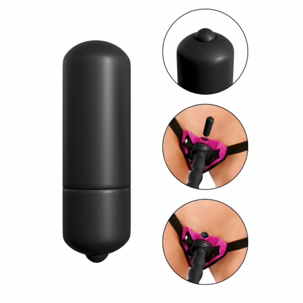 FETISH FANTASY SERIES - SET DE ARNÉS VIBRADOR LILA - Imagen 11