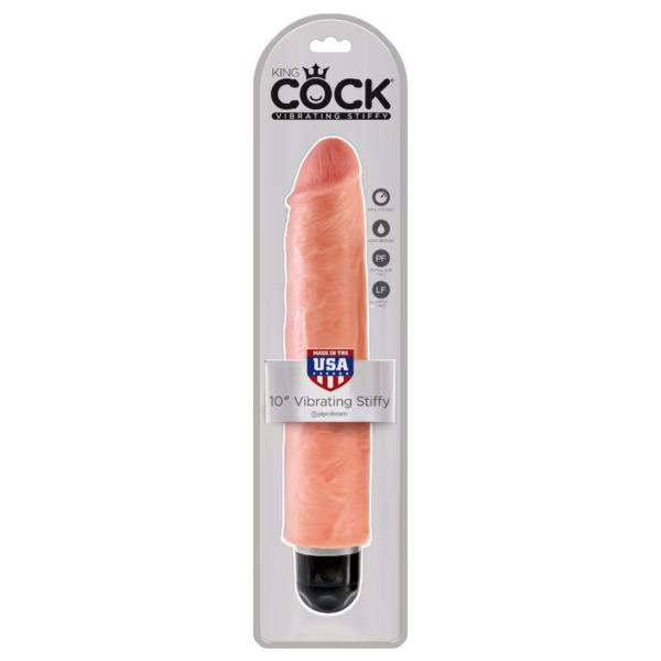 KING COCK - VIBRADOR REALÍSTICO STIFFY 25.4 CM NATURAL - Imagen 7