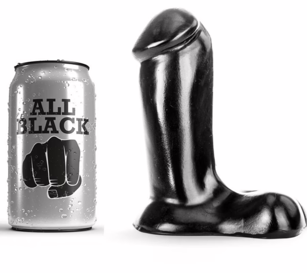 ALL BLACK - DILDO REALISTICO 14 CM - Imagen 4