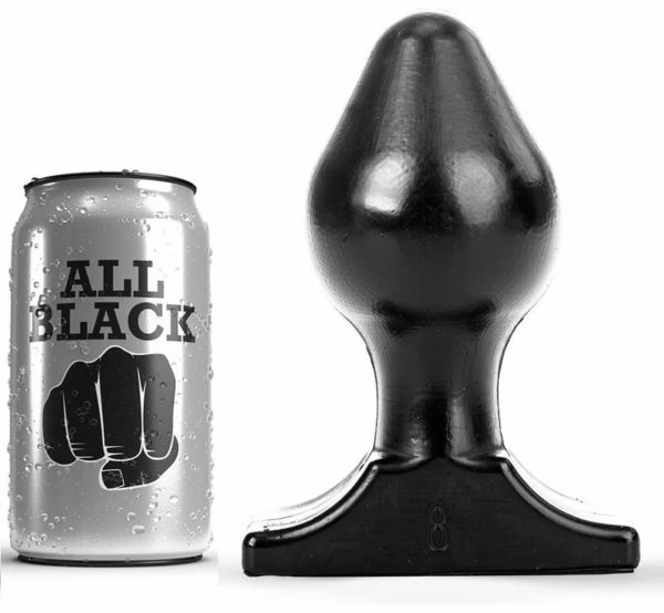 ALL BLACK - ANAL PLUG 16X8 CM - Imagen 4