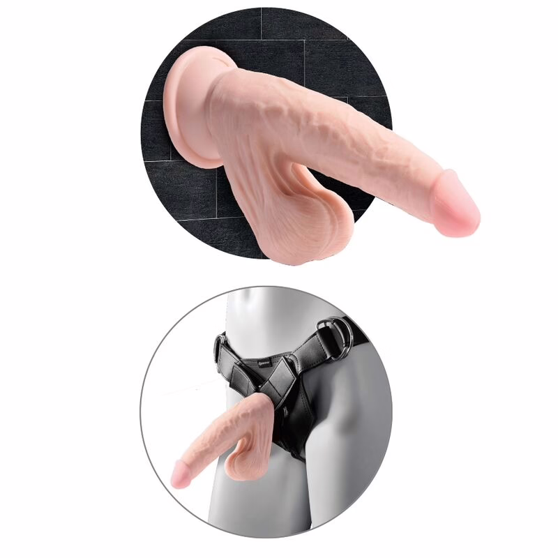 KING COCK - PLUS 3D DILDO SWINGING BALLS 12.7 CM - Imagen 4