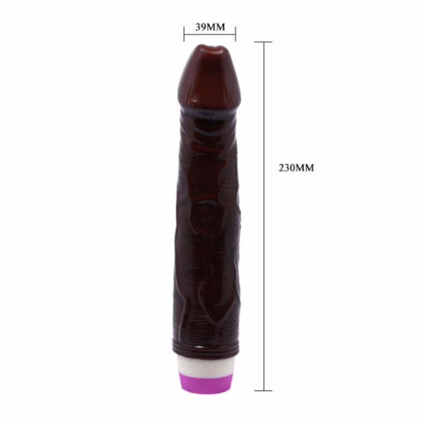 BAILE - WAVES OF PLEASURE VIBRADOR 23 CM MARRÓN - Imagen 8