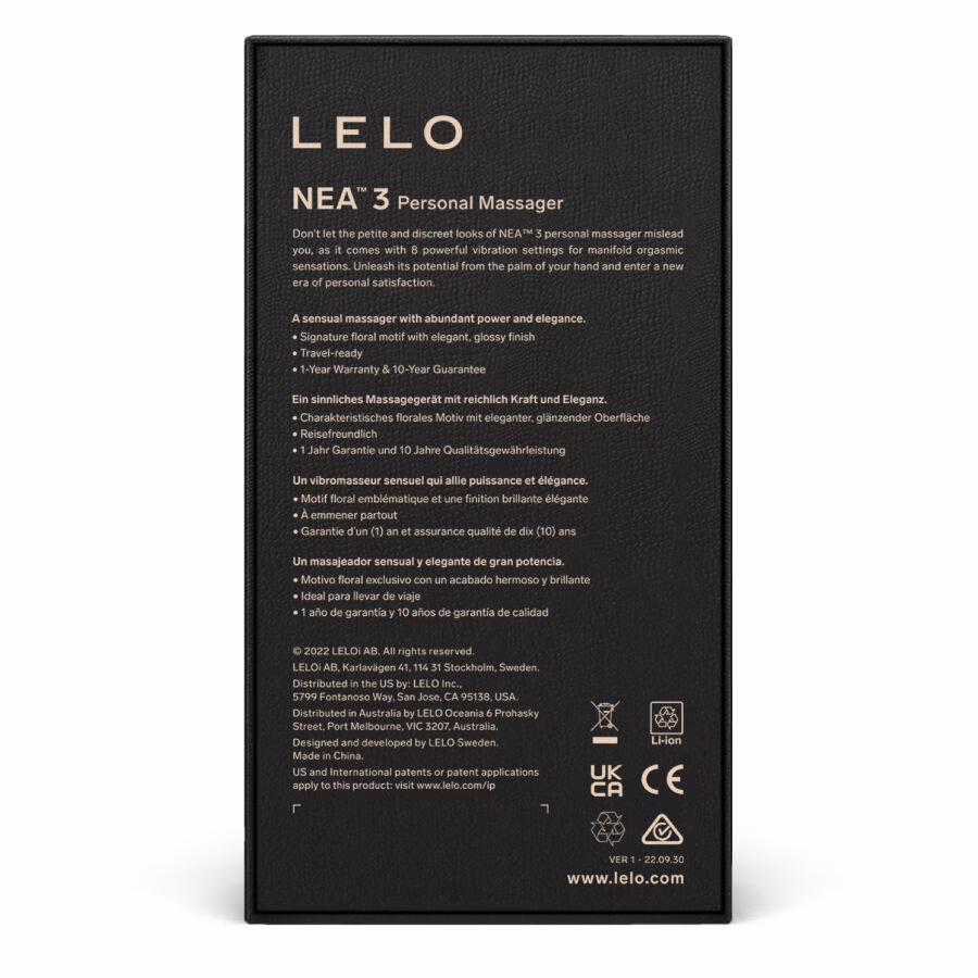 LELO - NEA 3 MASAJEADOR PERSONAL - AZUL - Imagen 5