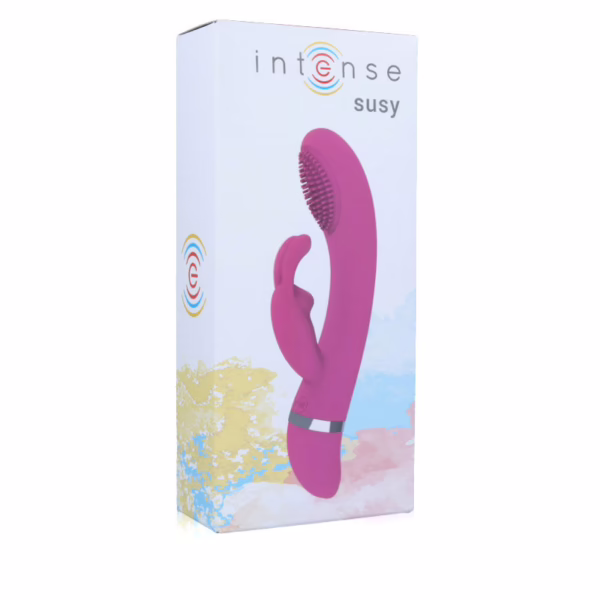 INTENSE - SUSY VIBRADOR OSCILANTE SILICON RABBIT ROSA - Imagen 5