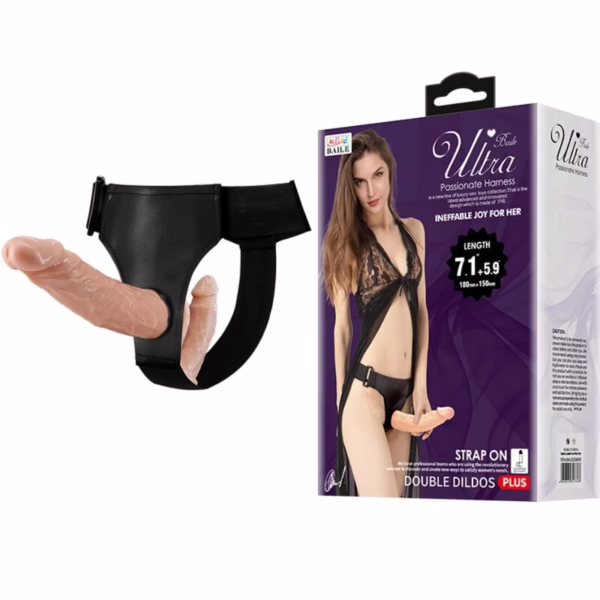 BAILE - ULTRA PASSIONATE HARNESS DOBLES DILDOS CON ARNÉS - Imagen 8