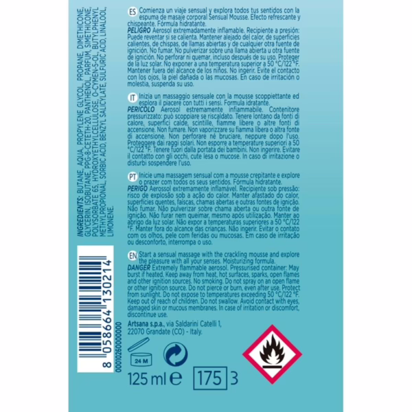 CONTROL - CREMA MASAJE MOUSSE SENSUAL WAVE 125 ML - Imagen 3