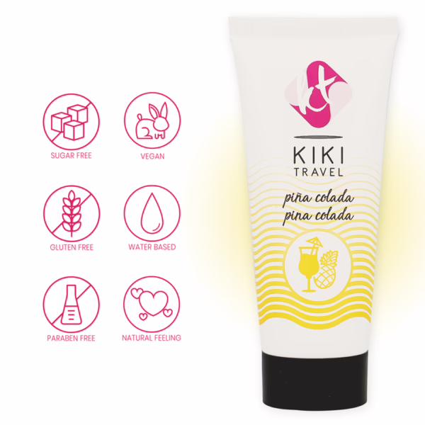KIKÍ TRAVEL - LUBRICANTE SABOR A PIÑA COLADA 50 ML - Imagen 5