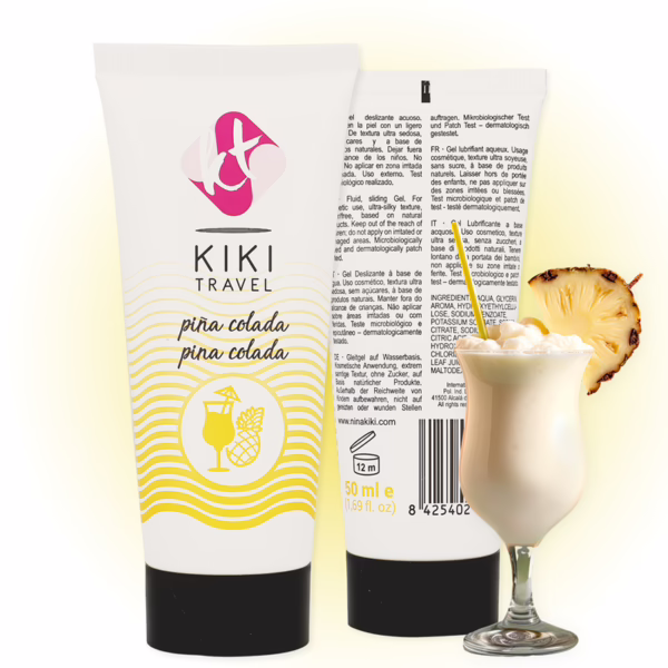 KIKÍ TRAVEL - LUBRICANTE SABOR A PIÑA COLADA 50 ML - Imagen 3