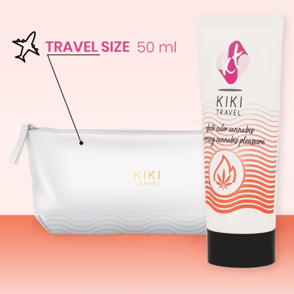 KIKÍ TRAVEL - GEL DESLIZANTE SABOR A CANNABIS EFECTO CALOR INTENSO 50 ML - Imagen 4