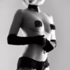BIJOUX - BURLESQUE CUBREPEZONES BRILLANTES CON LAZO - Imagen 6