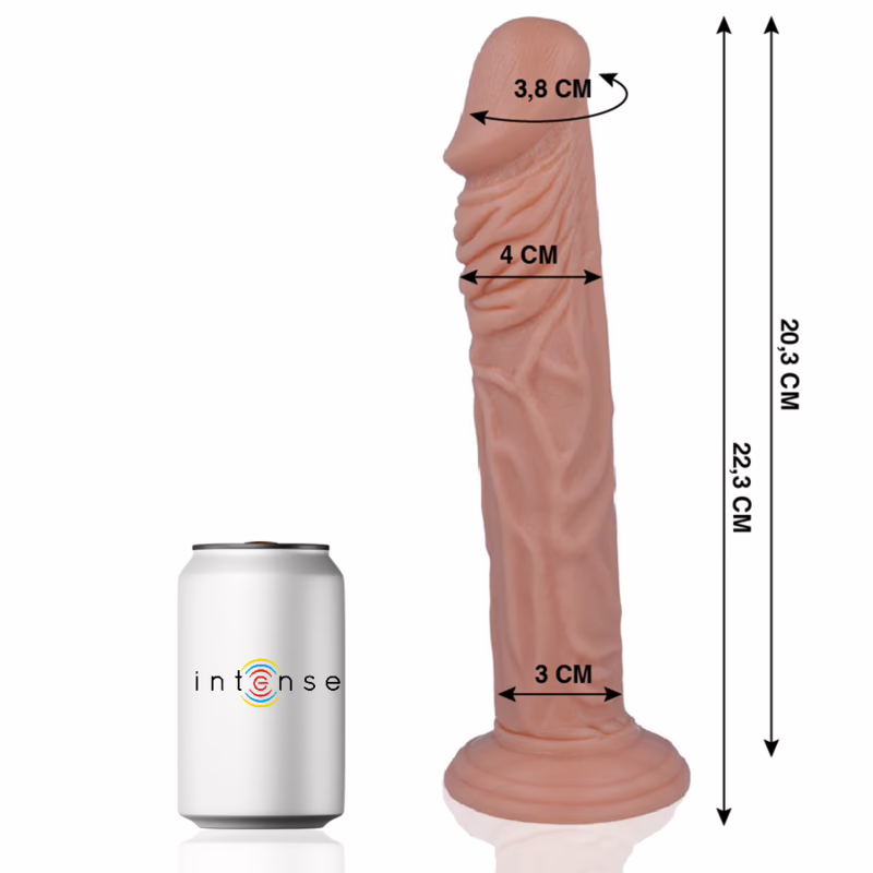 MR INTENSE - 27 PENE REALÍSTICO 22.3 CM -O- 4 CM - Imagen 2