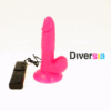 DIVERSIA - DILDO REALÍSTICO FLEXIBLE CON VIBRACIÓN ROSA 17 CM -O- 3.3 CM - Imagen 9