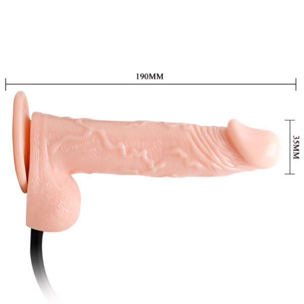 BAILE - INFLATABLE DILDO HINCHABLE REALÍSTICO CON VENTOSA 15 CM - Imagen 8