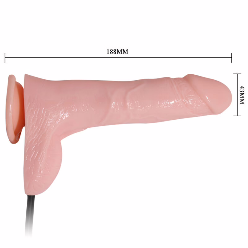 BAILE - INFLATABLE DILDO HINCHABLE REALÍSTICO CON VENTOSA 15 CM - Imagen 3