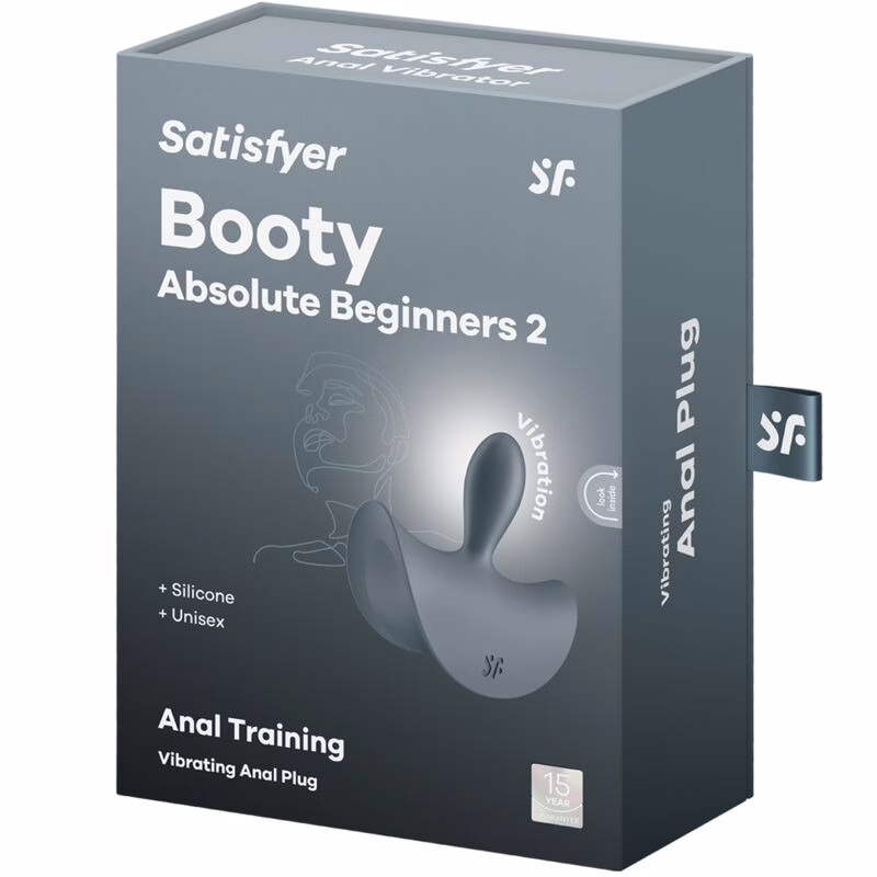 SATISFYER - BOOTY ABSOLUTE BEGINNERS 2 PLUG ANAL VIBRADOR UNISEX NEGRO - Imagen 5