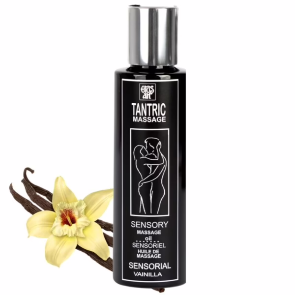 EROS-ART - ACEITE MASAJE TANTRICO NATURAL Y AFRODISÍACO VAINILLA 100 ML - Imagen 2